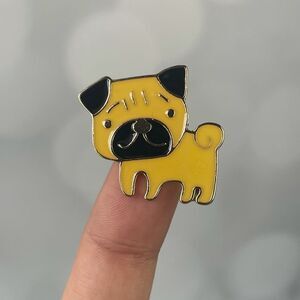 Pug Dog Enamel Pin/ Brooch Lapel